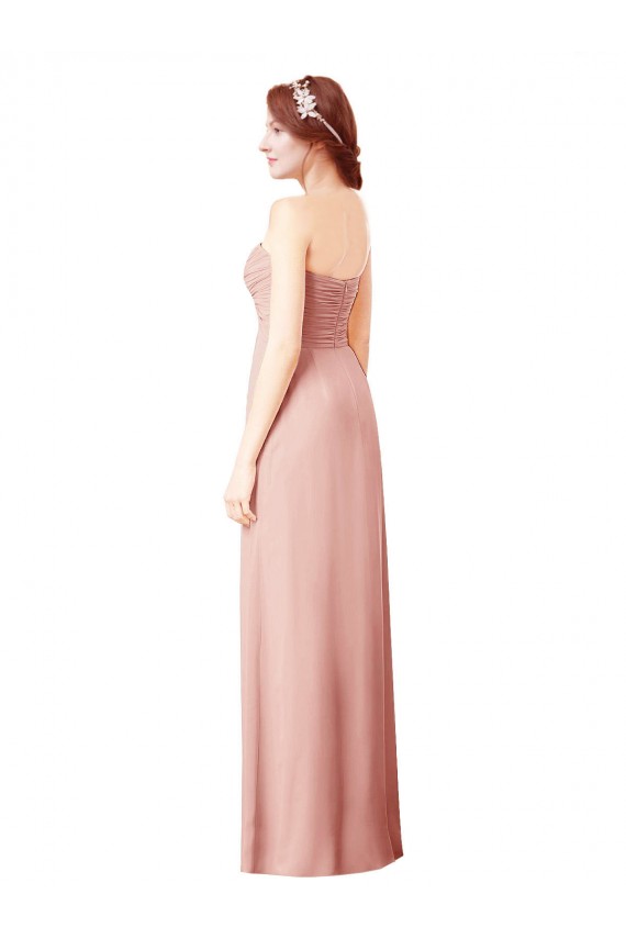 A-Linien Chiffon Lange Brautjungfernkleider Ausverkauf