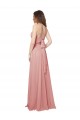 A-Linien Trägerlos Chiffon Lange Brautjungfernkleider Ausverkauf