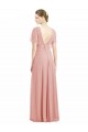 A-Linien V-Ausschnitt Chiffon Lange Brautjungfernkleider Ausverkauf
