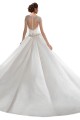 Elfenbein A-Linien Kapelle-schleppe Satin Brautkleider Ausverkauf