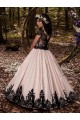 Elfenbein Prinzessin Satin Spitze Lange Blumenmädchenkleider Ausverkauf