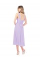 Lila A-Linien Midi Chiffon Kurze Brautjungfernkleider / Cocktailkleider / Heimkehr Kleider Ausverkauf