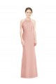 Meerjungfrau Neckholder Chiffon Lange Brautjungfernkleider Ausverkauf