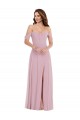 Primel A-Linien Chiffon Lange Brautjungfernkleider Ausverkauf