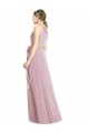Primel A-Linien Neckholder Chiffon Lange Brautjungfernkleider Ausverkauf
