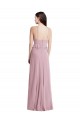 Primel A-Linien Neckholder Chiffon Lange Brautjungfernkleider Ausverkauf