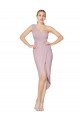 Primel Meerjungfrau Eine-Schulter Cocktail Chiffon Kurze Formale Brautjungfernkleider / Abendkleider / Abiballkleider Ausverkauf