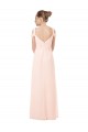 Rosa 42 A-Linien Off-Schulter Chiffon Lange Brautjungfernkleider Ausverkauf