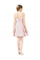 Rosa A-Linien Knielang Satin Kurze Brautjungfernkleider / Cocktailkleider / Heimkehr Kleider Ausverkauf
