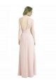 Rot 16 A-Linien Eine-Schulter Chiffon Lange Brautjungfernkleider Ausverkauf