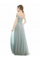 Seeglas A-Linien Off-Schulter Chiffon Spitze Lange Brautjungfernkleider Ausverkauf