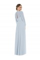 Seeglas A-Linien Trägerlos Chiffon Lange Formale Brautjungfernkleider / Abendkleider Ausverkauf